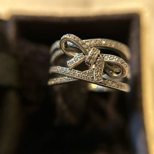 Pandora Size 6 Delicate Sentiments Bow Ring.